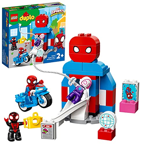 LEGO 10940 Duplo Super Heroes Cuartel General de Spider-Man, Juguete de Construcción para Niños +2 Años con Figuras de Superhéroes