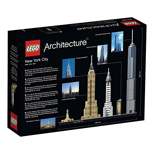 LEGO 21028 Architecture Ciudad de Nueva York Set de Construcción de Ciudad, Decoración de Oficina, Idea de Regalo Coleccionable