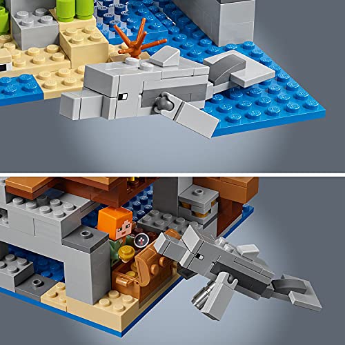 LEGO 21152 Minecraft La Aventura del Barco Pirata, Juguete de Construcción