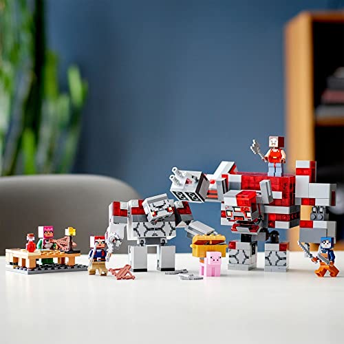 LEGO 21163 Minecraft La Batalla por la Piedra Roja, Juguete de Construcción del Juego Minecraft Dungeons