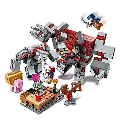 LEGO 21163 Minecraft La Batalla por la Piedra Roja, Juguete de Construcción del Juego Minecraft Dungeons