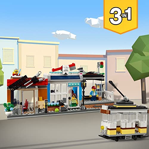 LEGO 31097 Creator 3en1 Tienda de Mascotas y Cafetería, Juguetes de Construcción y Regalos Originales para Niños y Niñas 9 Años