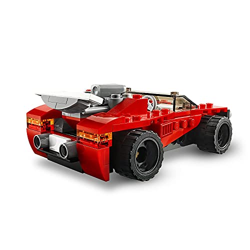 LEGO 31100 Creator 3en1 Deportivo, Bólido o Avión, Set de construcción y Juguetes para Niños y Niñas 6 años