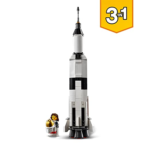 LEGO 31117 Creator 3en1 Aventura en Lanzadera Espacial, Nave Espacial de Juguete, Juegos de Construcción para Niños