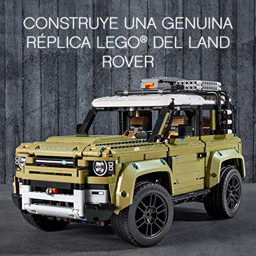 LEGO 42110 Technic Land Rover Defender, Todoterreno de Juguete, Maqueta de Coche para Construir