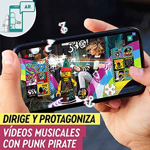 LEGO 43103 VIDIYO Punk Pirate Beatbox, Creador de Vídeos Musicales, Juguete Realidad Aumentada, App Set con Mini Figura