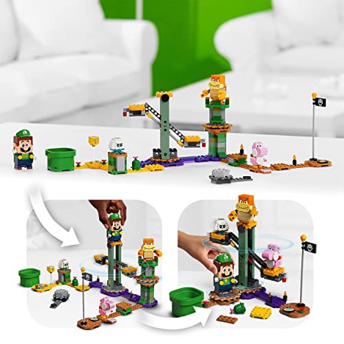 LEGO 71387 Super Mario Aventuras con Luigi Pack Inicial, Juguete con Mini Figura Interactiva, Set de Construcción, Starter Pack