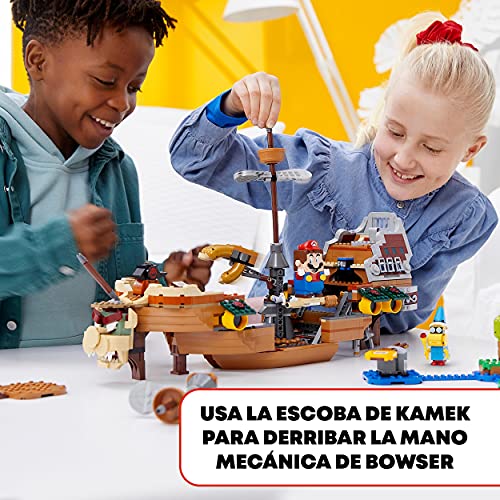 LEGO 71391 Super Mario Set de Expansión: Fortaleza Aérea de Bowser, Juguete de Construcción Coleccionable para Niños con Figuras