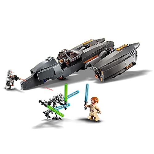 LEGO 75286 Star Wars Caza Estelar del General Grievous, Juguete de Construcción de Nave Espacial con Mini Figuras de OBI-WAN Kenobi, General Grievous y Soldado