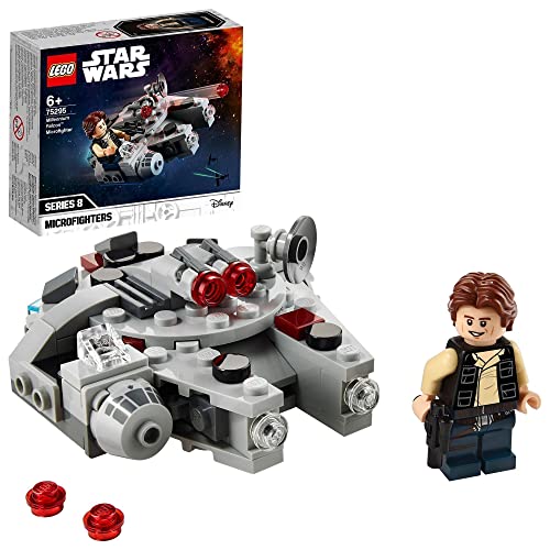 LEGO 75295 Star Wars Microfighter: Halcón Milenario, Juguete con Figura de Han Solo para Niños y Niñas a Partir de 6 Años
