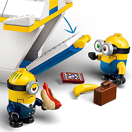 LEGO 75547 Minions El Origen de GRU, Minion Piloto en Práctica, Avión de Juguete para Niños y Niñas +4 años con Mini Figuras
