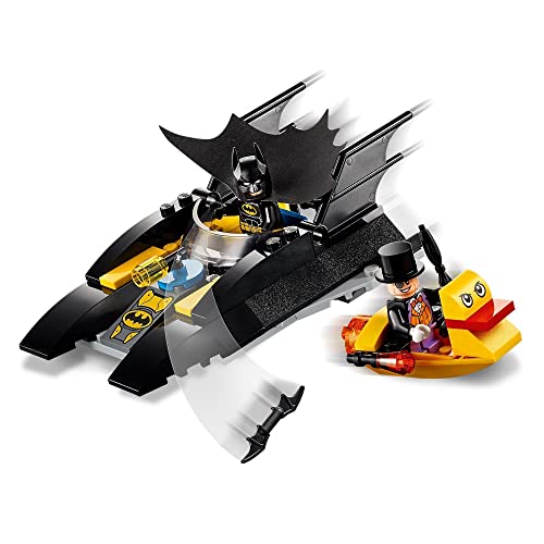 LEGO 76158 Super Heroes ¡Caza del Pingüino en la Batlancha! Juguete de Construcción