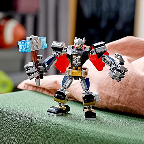 LEGO 76169 Super Heroes Marvel Vengadores Classic Armadura Robótica de Thor, Figura de Acción de Juguete para Niños a Partir de 7 Años