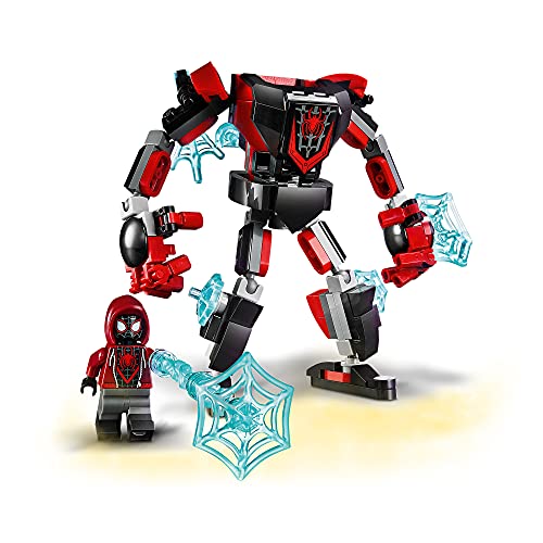LEGO 76171 Spider-Man Armadura Robótica de Miles Morales, Figurita de Superhéroes Marvel, Juguete para Niños + 7 años