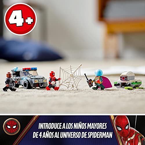 LEGO 76184 Marvel Spider-Man vs. Ataque del Dron de Mysterio, Juguete de Construcción de Superhéroes para Niños 4 años