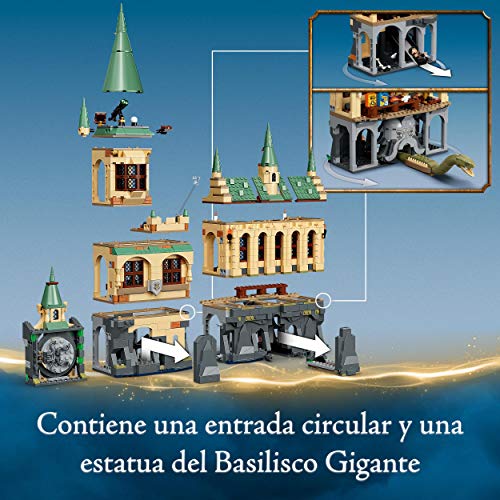 LEGO 76389 Harry Potter Castillo Hogwarts: Cámara Secreta, Set para el 20 Aniversario con Mini Figura Dorada, Juguete para Niños