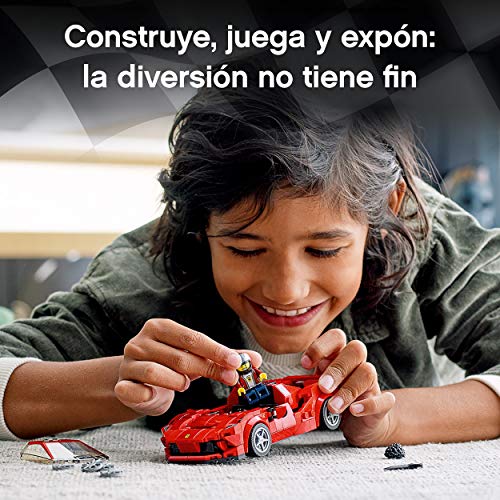 LEGO 76895 Speed Champions Ferrari F8 Tributo Juguete de Construcción de Icónico Coche de Carreras con Mini Figura, para Niños 7+ años