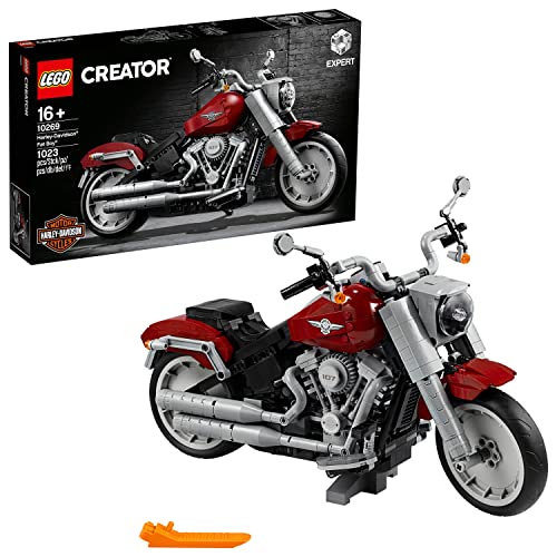 LEGO Creator - Harley Davidson Fat Boy, Maqueta para Montar Coleccionable de Moto del 30 Aniversario Harley Davidson, Recomendado a Partir de 16 años (10269)