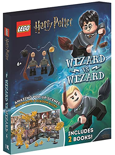 LEGO® Harry Potter™: Wizard vs Wizard (Includes Harry Potter™ and Draco Malfoy™ LEGO® minifigures, pop-up play scenes and 2 books)