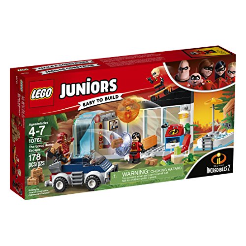LEGO Juniors/4+ The Incredibles 2 The Great Home Escape 10761 Kit de construcción (178 piezas)