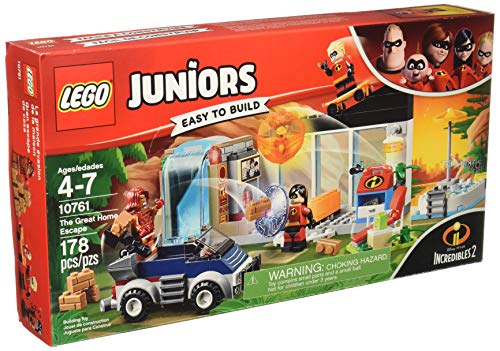 LEGO Juniors/4+ The Incredibles 2 The Great Home Escape 10761 Kit de construcción (178 piezas)