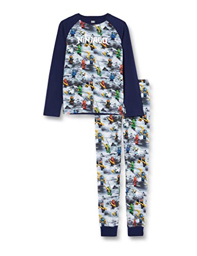 LEGO MW-Schlafanzug Ninjago Juego de Pijama, 590 Dark Navy, 92 para Niños