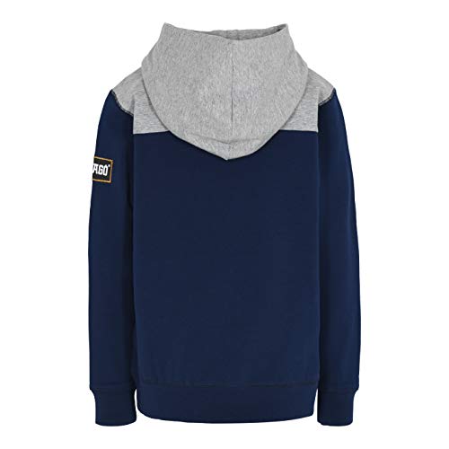 LEGO MW-Sweatshirt mit Kapuze Ninjago Sudadera con Capucha, 590 Azul Marino, 92 cm para Niños