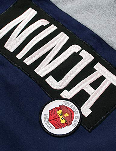 LEGO MW-Sweatshirt mit Kapuze Ninjago Sudadera con Capucha, 590 Azul Marino, 92 cm para Niños