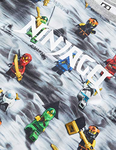 LEGO MW-Sweatshirt Ninjago Sudadera, 921 Grey Melange, 98 cm para Niños
