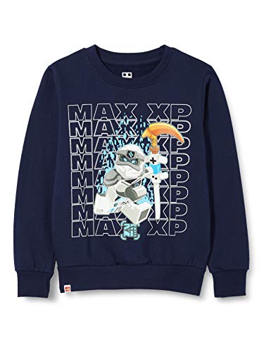 LEGO MWb-Sweatshirt Ninjago Sudadera, 590 Azul Marino, 98 cm para Niños