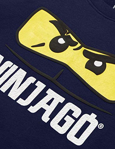 LEGO MWc-Sweatshirt Ninjago Sudadera, 590 Azul Marino, 98 cm para Niños