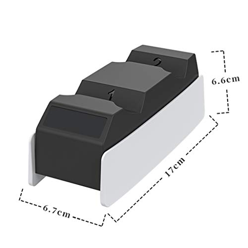Leiouser Dual Sense - Soporte de carga para PS5 (incluye cable de carga USB)