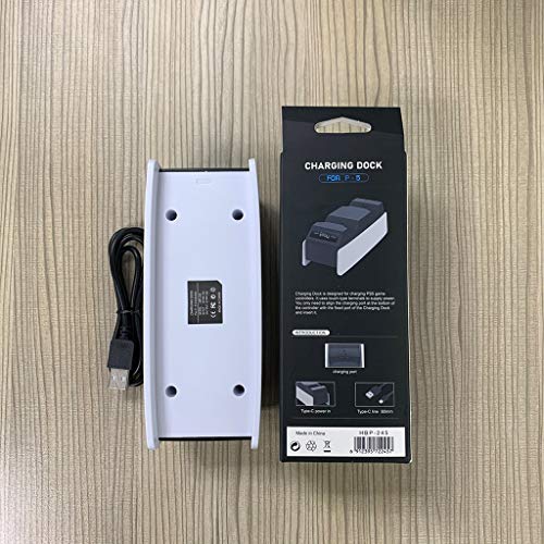 Leiouser Dual Sense - Soporte de carga para PS5 (incluye cable de carga USB)