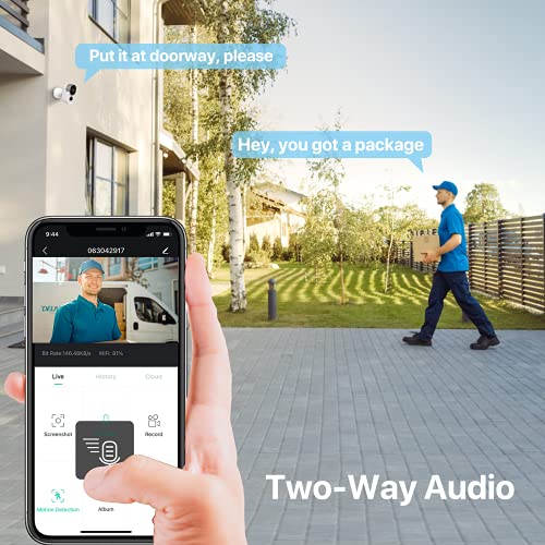 LEMNOI 10000mAh Cámara Vigilancia WiFi Exterior Inalámbrica, Cámara IP 1080P con Audio Bidireccional Visión Nocturna Impermeable PIR Detección de Movimiento para Hogar Seguridad, A103