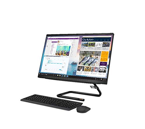 Lenovo IdeaCentre AIO 3 - Ordenador de Sobremesa 2-en-1 (Pantalla de 23.8" FHD, AMD Ryzen 5 4500U, 512GB SSD, RAM 16 GB, Sin Sistema Operativo) Ratón y Teclado QWERTY Español Inalámbricos - Negro