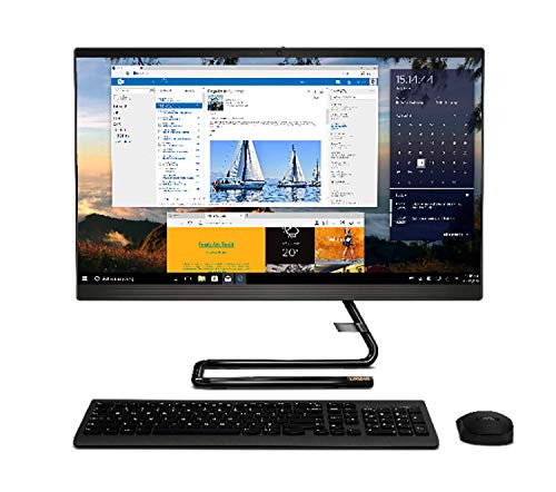 Lenovo IdeaCentre AIO 3 - Ordenador de Sobremesa 2-en-1 (Pantalla de 23.8" FHD, AMD Ryzen 5 4500U, 512GB SSD, RAM 16 GB, Sin Sistema Operativo) Ratón y Teclado QWERTY Español Inalámbricos - Negro