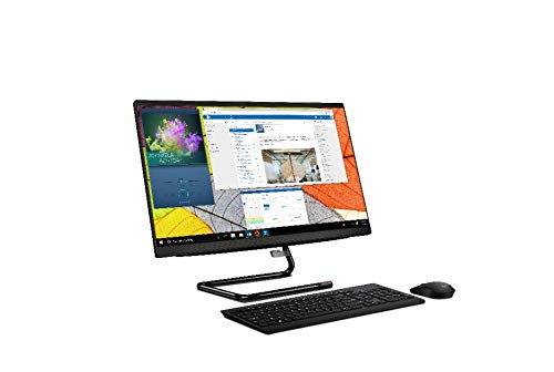 Lenovo IdeaCentre AIO 3 - Ordenador de Sobremesa 2-en-1 (Pantalla de 23.8" FHD,Procesador Intel Core i3-10100T,512GB SSD,RAM 8 GB,Windows 10 Home) Ratón y Teclado QWERTY Español Inalámbricos - Negro