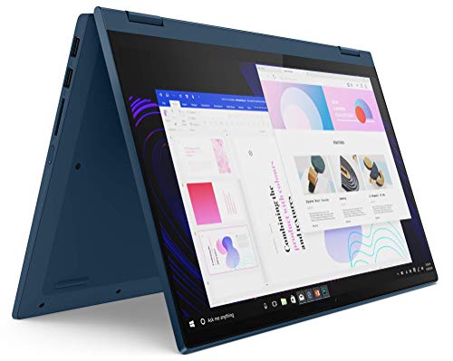 Lenovo IdeaPad Flex 5 - Portátil Convertíble 14" FullHD (AMD Ryzen 3-5300U, 8GB RAM, 512GB SSD, AMD Radeon RX Vega 6, Windows 10 en Modo S) Azul - Teclado QWERTY español