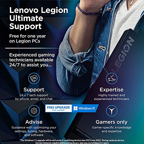 Lenovo Legion 5 15 Gaming Laptop, 15.6" FHD (1920 x 1080) Display, AMD Ryzen 7 5800H Processor, 16GB DDR4 RAM, 512GB NVMe SSD, NVIDIA GeForce RTX 3050Ti, Windows 10H, 82JW0012US, Phantom Blue
