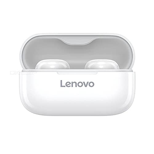 Lenovo LP11 TWS - Auriculares inalámbricos Bluetooth 5.0 con reducción de Ruido y micrófono para Auriculares, 30 Horas de autonomía (Blanco)