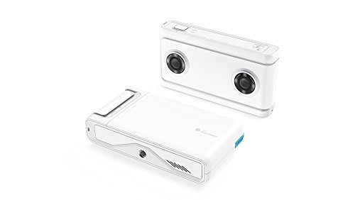 Lenovo Mirage Cámara con Daydream, VR-Ready Photo y Video, Integración con YouTube y Google Fotos, Compatibilidad con Smartphone, Moonlight White