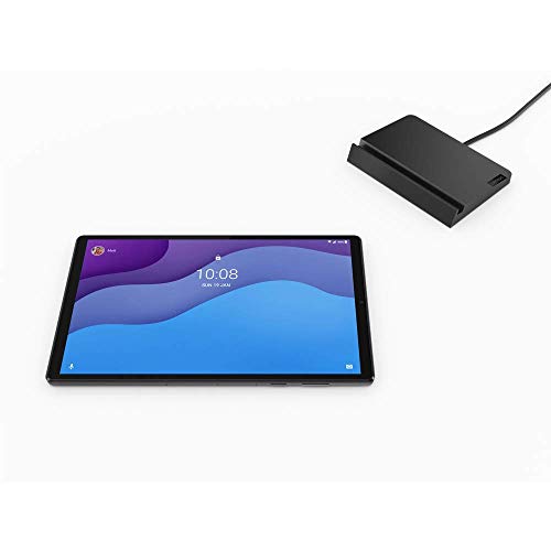 Lenovo Tab M10 HD - Tablet de 10.1" HD (MediaTek Helio P22T, 2 GB de RAM, 32 GB eMMC, Android 10, WiFi + Bluetooth), Smart Charging Station (Cradle), Gris