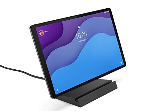 Lenovo Tab M10 HD - Tablet de 10.1" HD (MediaTek Helio P22T, 2 GB de RAM, 32 GB eMMC, Android 10, WiFi + Bluetooth), Smart Charging Station (Cradle), Gris