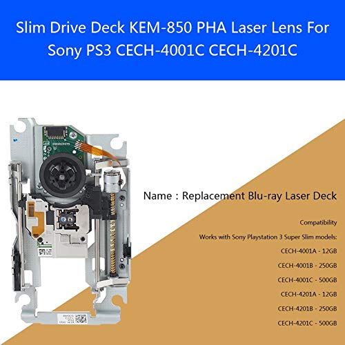 Lente láser Super Slim Drive Deck KEM-850 PHA para Sony PS3 CECH-4001C CECH-4201C Cloverclover