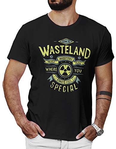LeRage Come To Wasteland Shirt Nuclear Post Apocolyptic Gamer Gift Hombre Medium