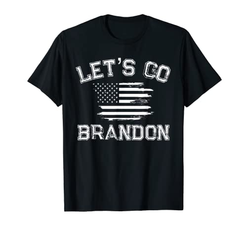 Let's Go Brandon Conservador Bandera de Estados Unidos Camiseta