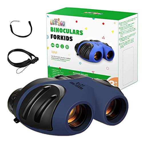 LET'S GO!Juguetes Niño 3-14 Años,Prismaticos para Niños Regalos Niño 3-14 Años Juguetes Niña 3-14 años Regalos Niñas 3-14 Años Regalos para Cumpleaños de Niños Juguetes Educativos 3-14 Años AzulMarino