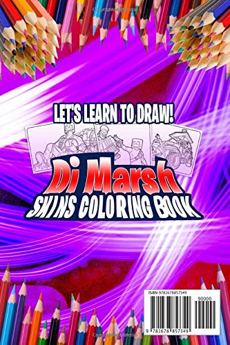Let's Learn to Draw Dj Marsh: Skins Coloring Book: For Kids