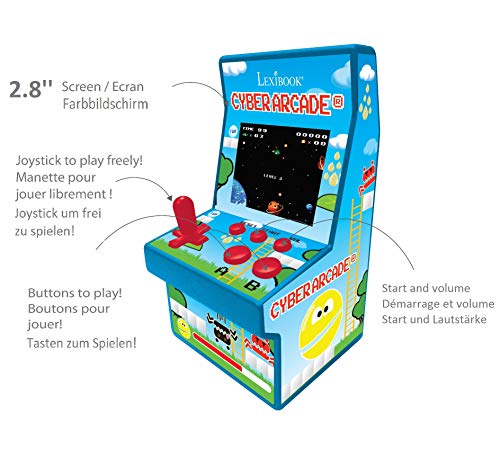 LEXIBOOK JL2940 Lexibook - Consola Cyber Arcade, 200 Juegos (Jl2940), Multicolor