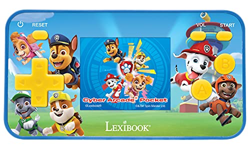LEXIBOOK- Paw Patrol La Patrulla Caninca Chase Cyber Arcade Pocket Consola portátil, 150 Juegos, LCD, con Pilas, Azul/Rojo